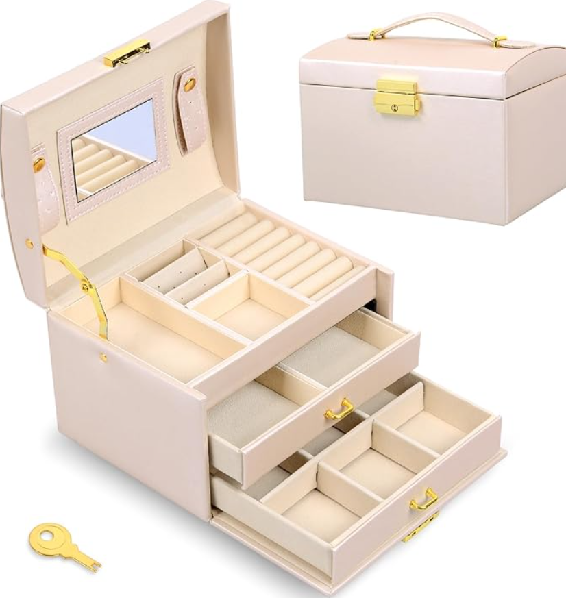 Элегантный органайзер для украшений со встроенным замком