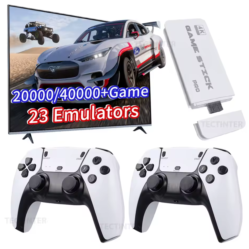 Игровая консоль с двумя встроенными контроллерами