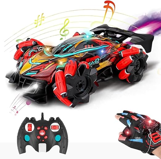 Инновационная гоночная машина с сенсорной перчаткой и дистанционным управлением