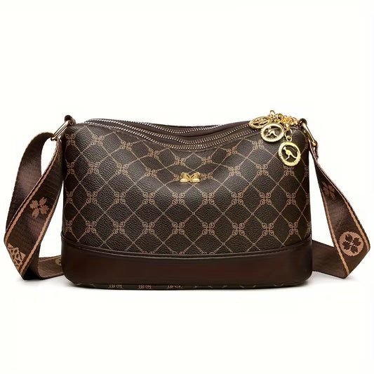 Винтажная сумка через плечо для элегантных женщин