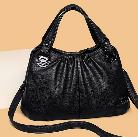 Винтажная женская сумочка с множеством карманов