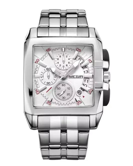 Элегантные мужские часы с браслетом из нержавеющей стали