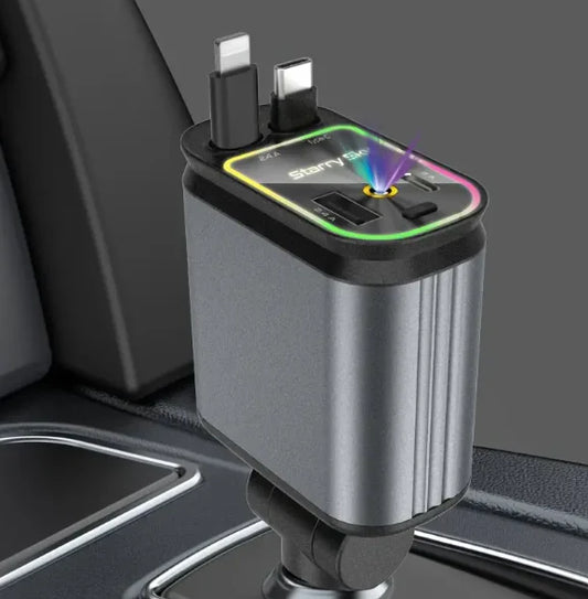 Быстрый выдвижной автомобильный зарядник