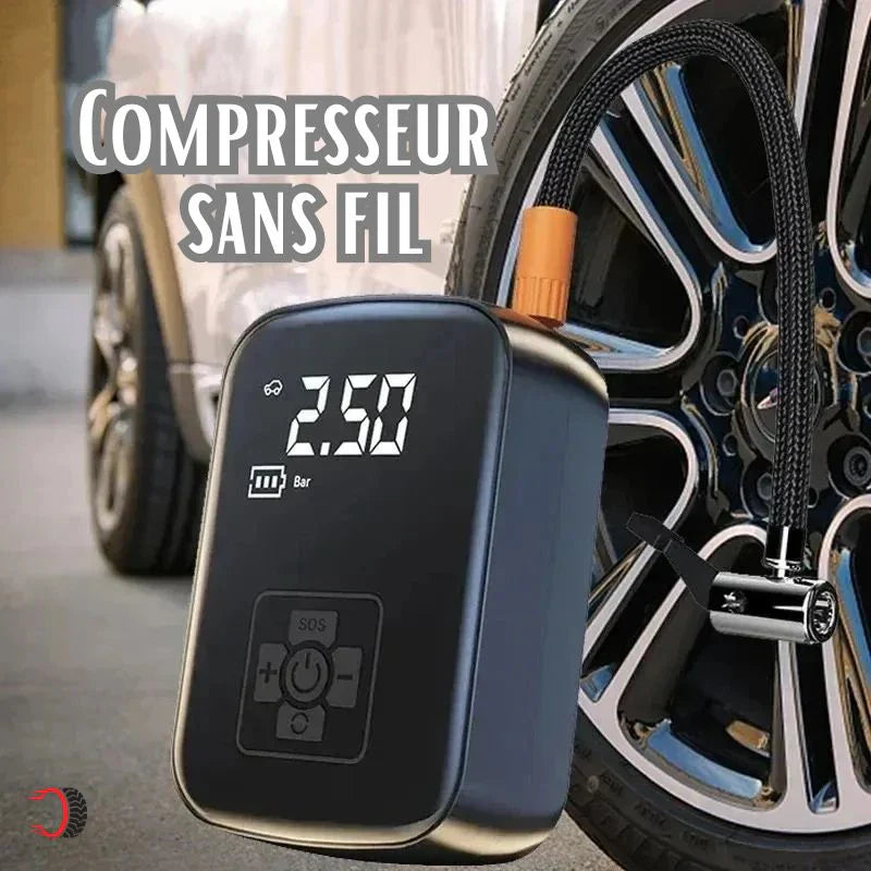 Умный портативный воздушный компрессор с цифровым дисплеем